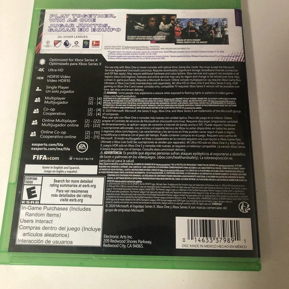 FIFA 21 ‎ Xbox One Video Game